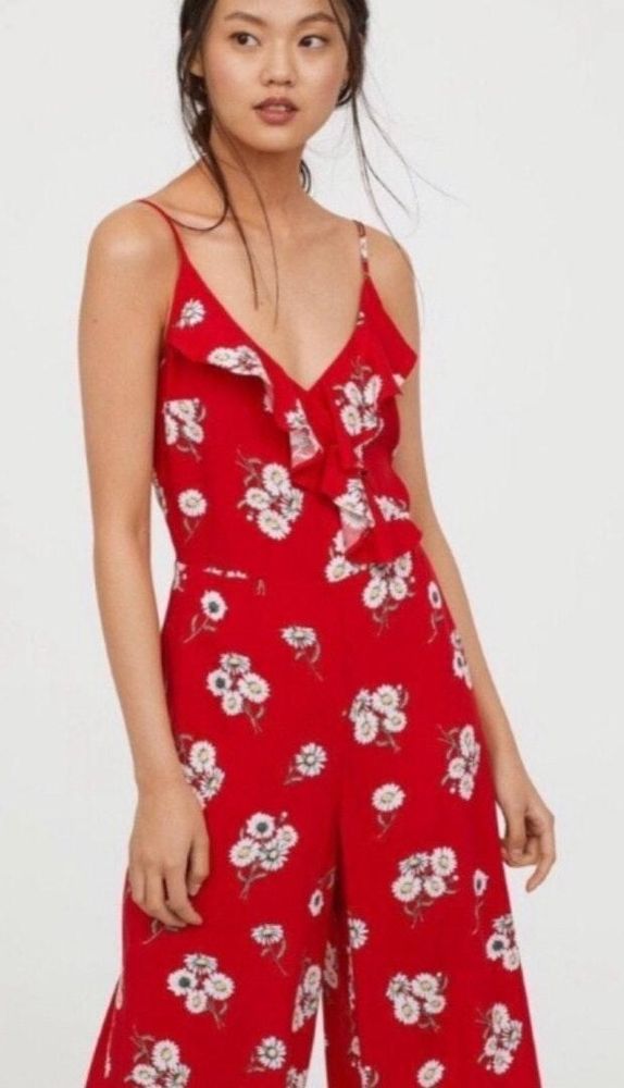 red jumpsuit h&m