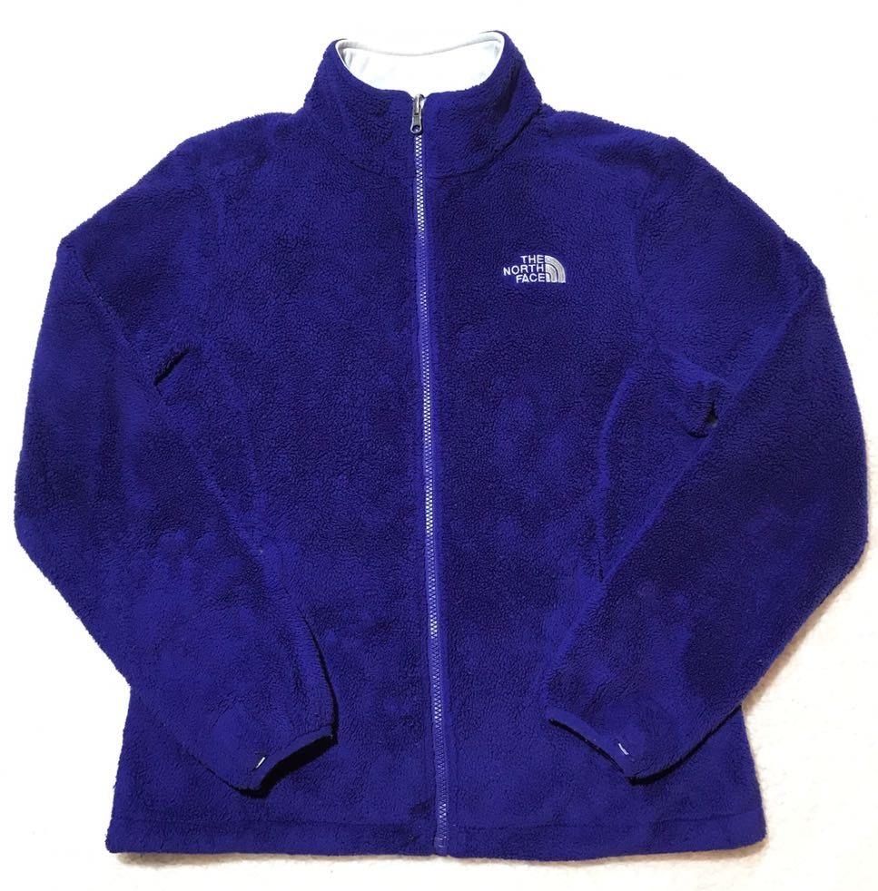 The North Face Women S Purple Fuzzy Fleece Zip Jacket Coat Curtsy