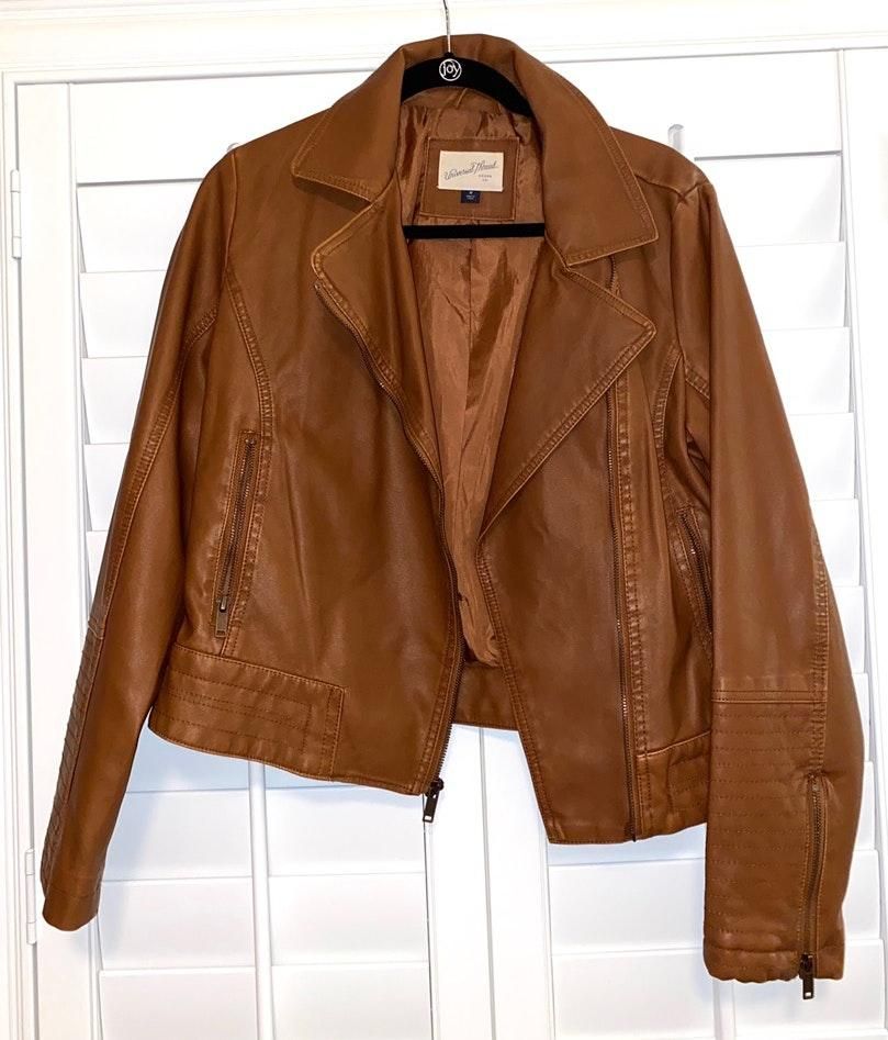 universal thread leather jacket