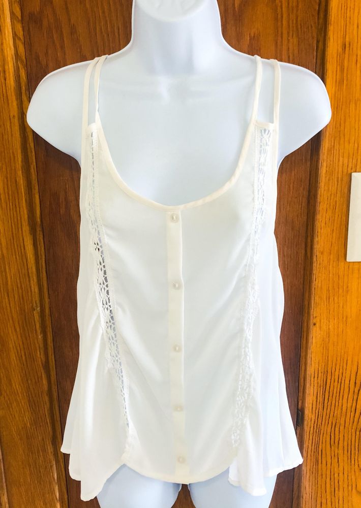sheer tank top white