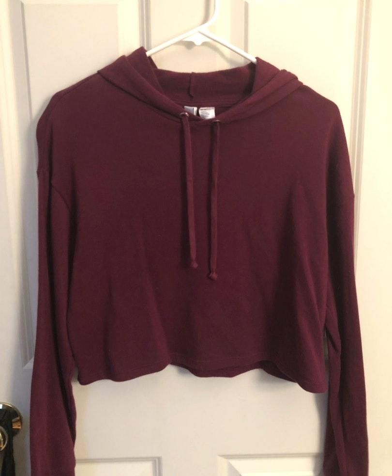 hm cropped hoodie