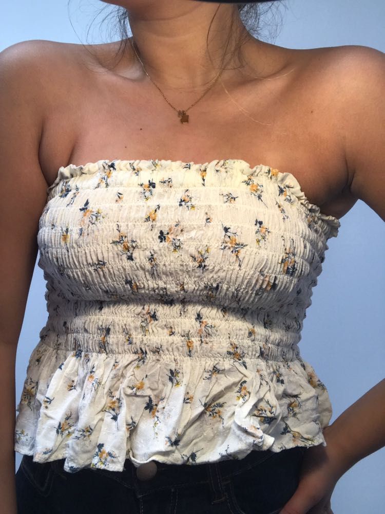 ae smocked tube top