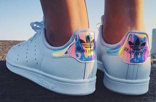 adidas women's stan smith holographic