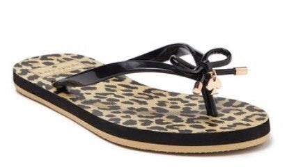 kate spade cheetah flip flops