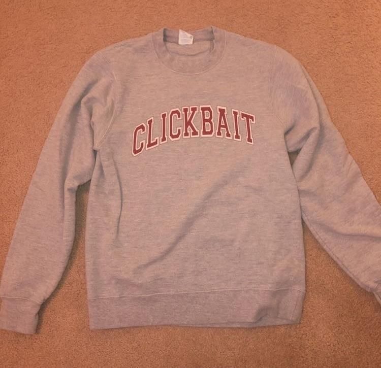 clickbait pink cropped hoodie