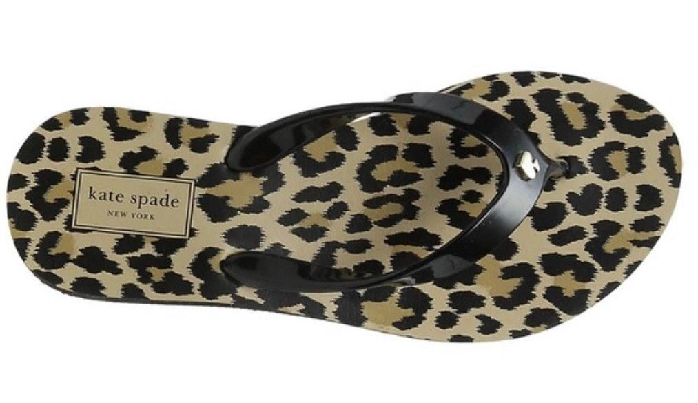 kate spade cheetah flip flops