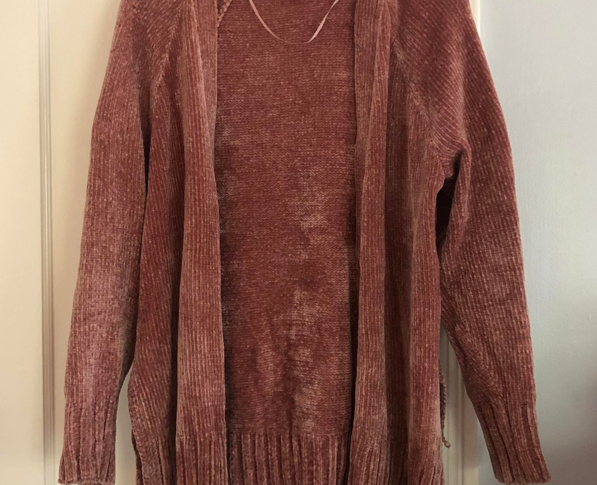 loft chenille cardigan