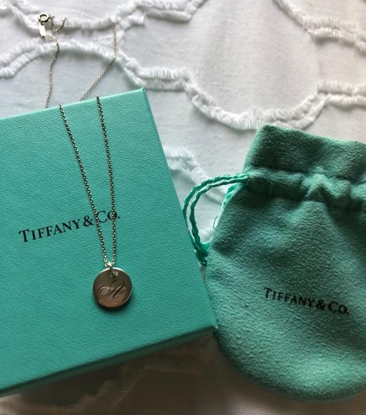 tiffany letter disc charm