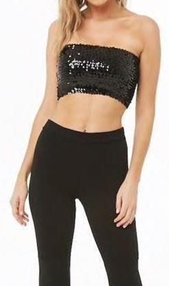 forever 21 black tube top