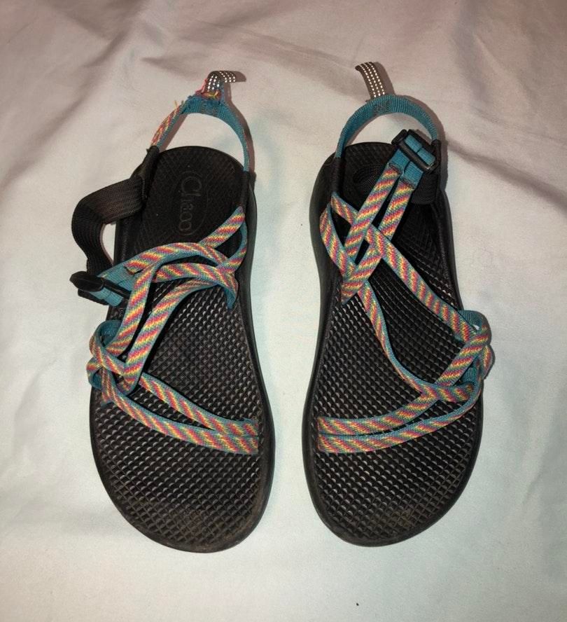 rainbow chacos on sale