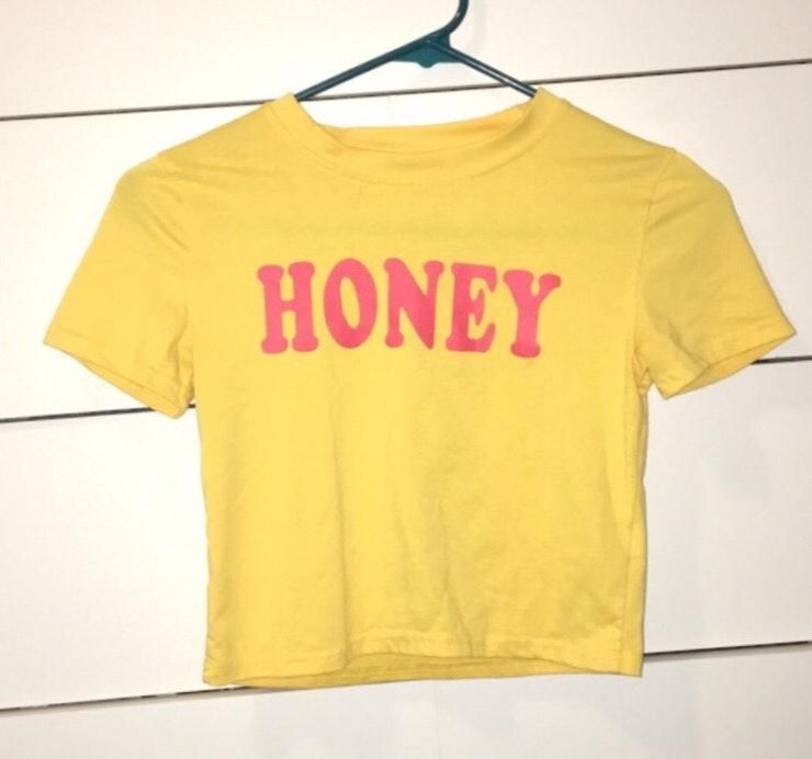 honey crop top yellow