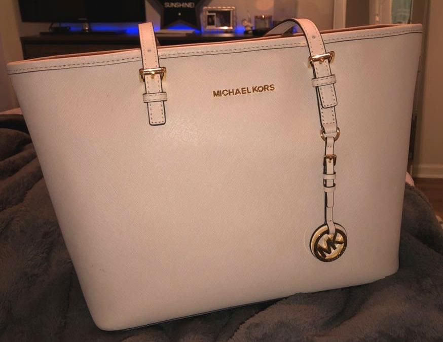 michael kors purse blush pink