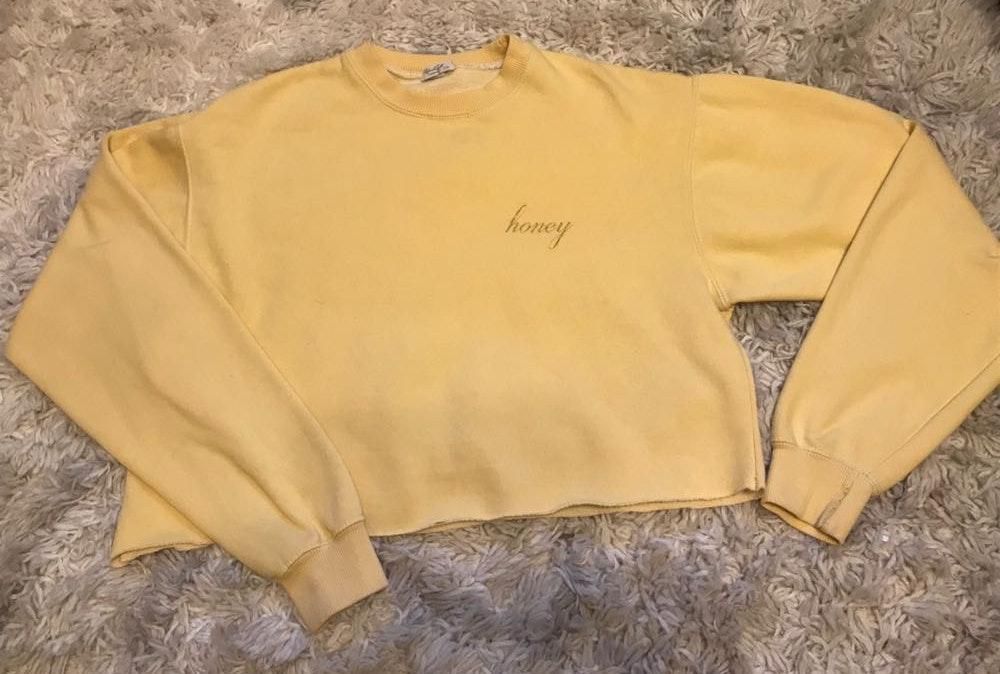 light yellow crew neck