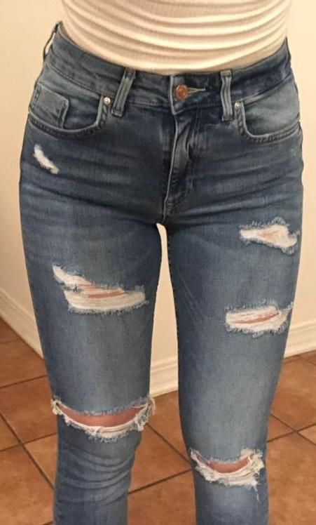 h&m torn jeans