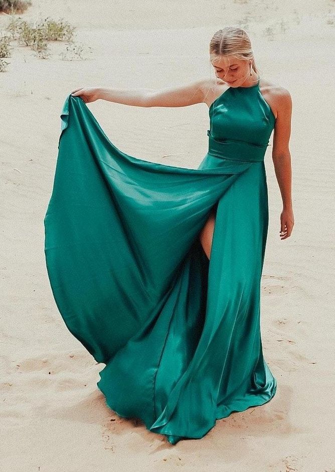 Macys green dresses online