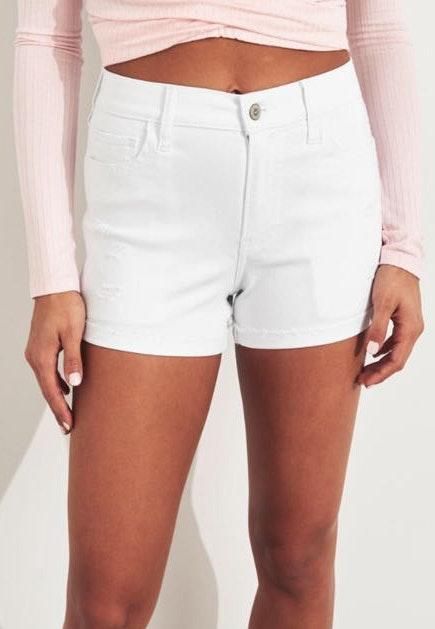 hollister white shorts