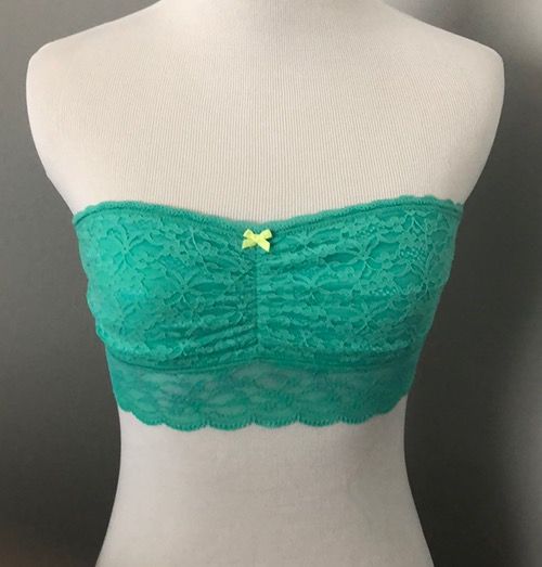 teal lace bra