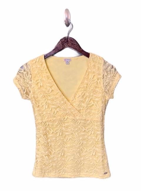 yellow guess top