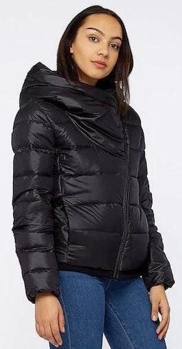 nike black puffer jacket women's