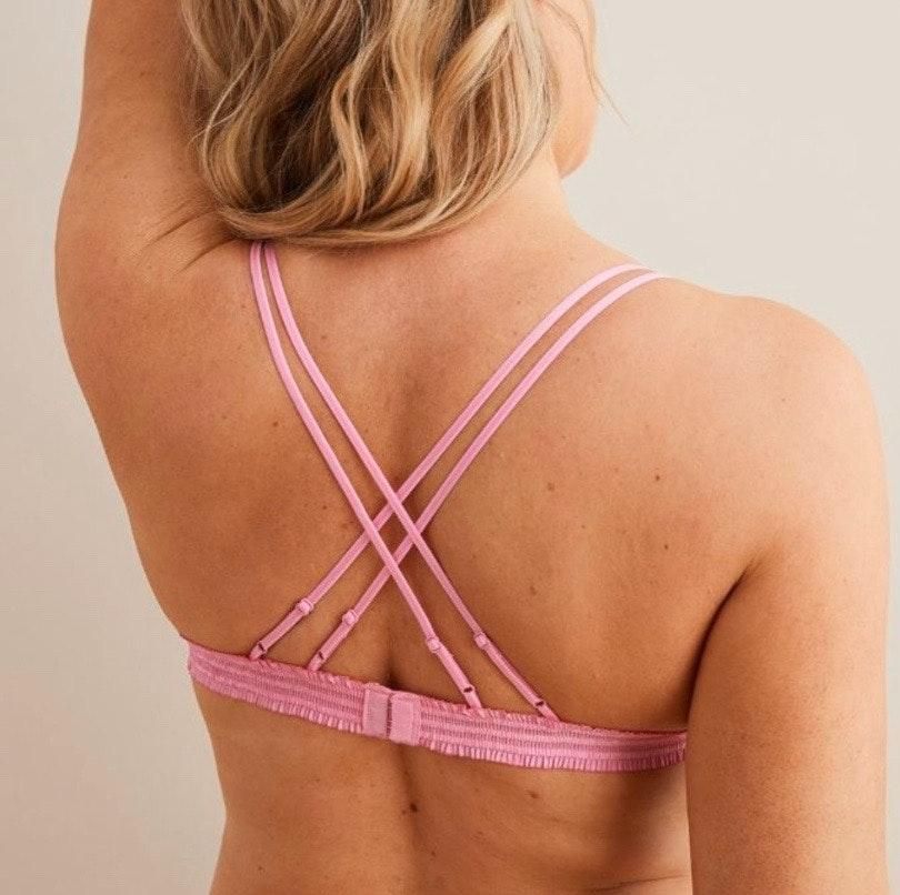 aerie embroidered triangle bralette