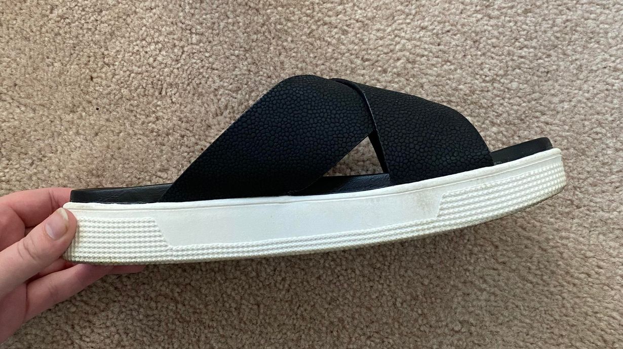 mia black platform sandals