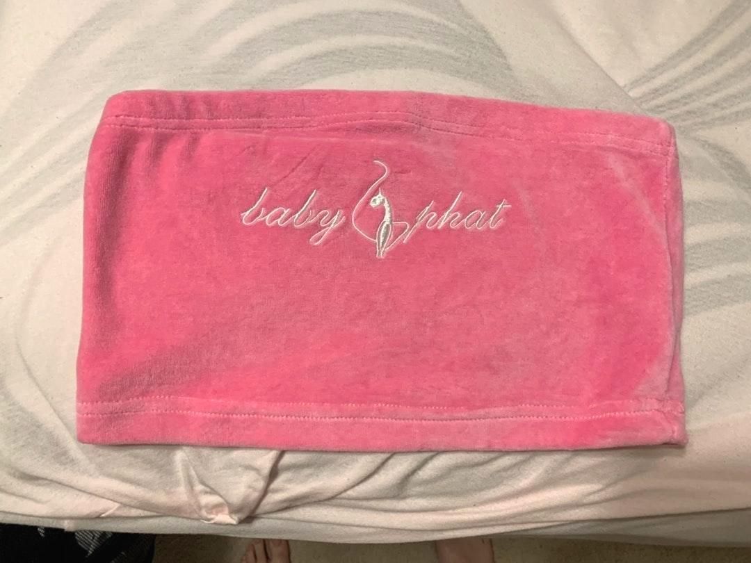 baby phat pink tube top