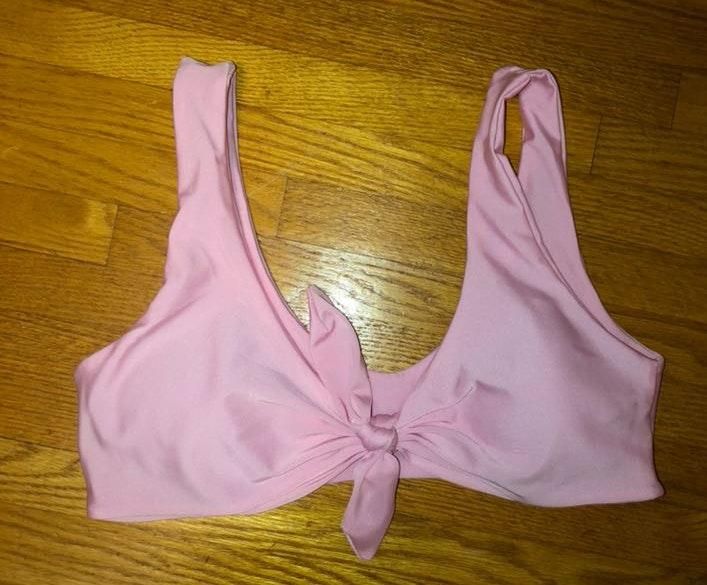 light pink swimsuit top