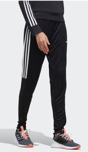 adidas joggers half stripe