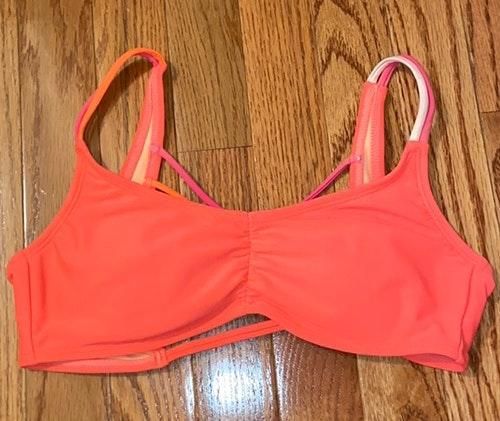 orange bathing suit top