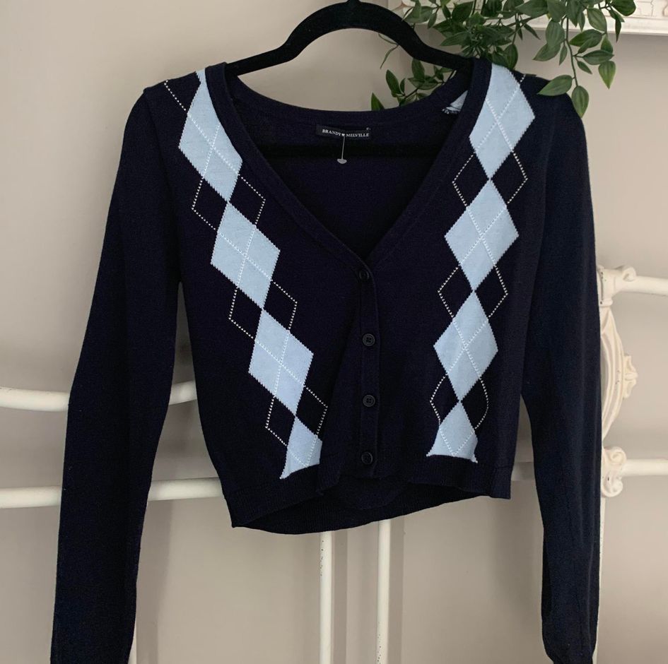 brandy melville argyle cardigan