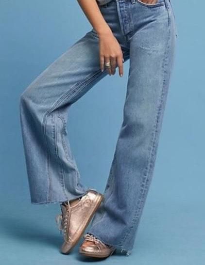 levi's altered wide leg