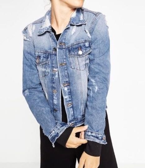 denim jacket zara