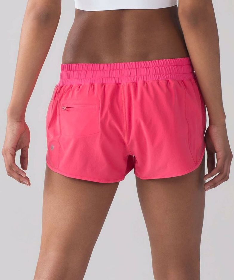 neon pink lululemon shorts