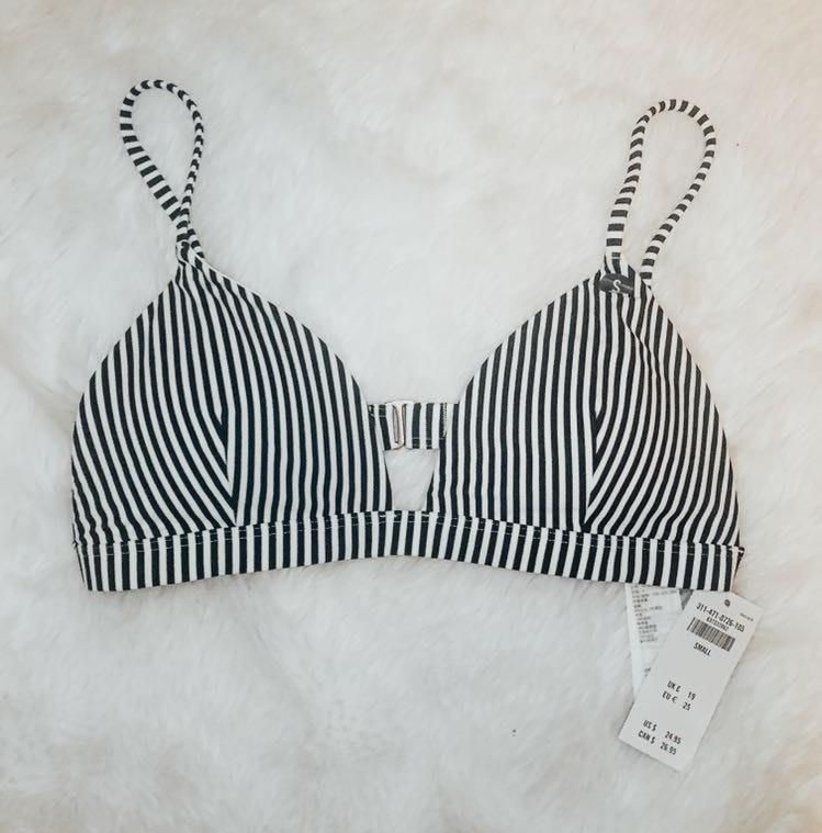 hollister striped bikini