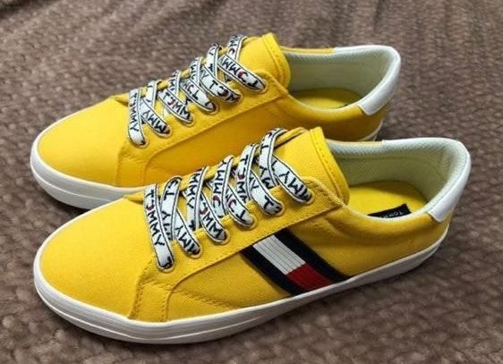 yellow tommy hilfiger shoes