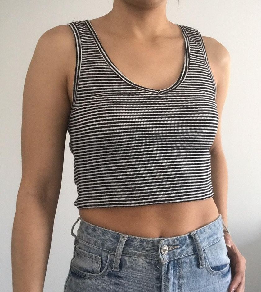 white crop top cotton on