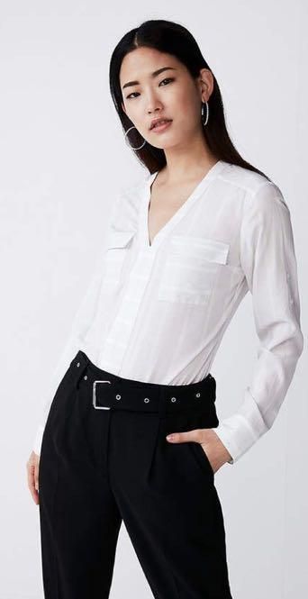 express striped blouse