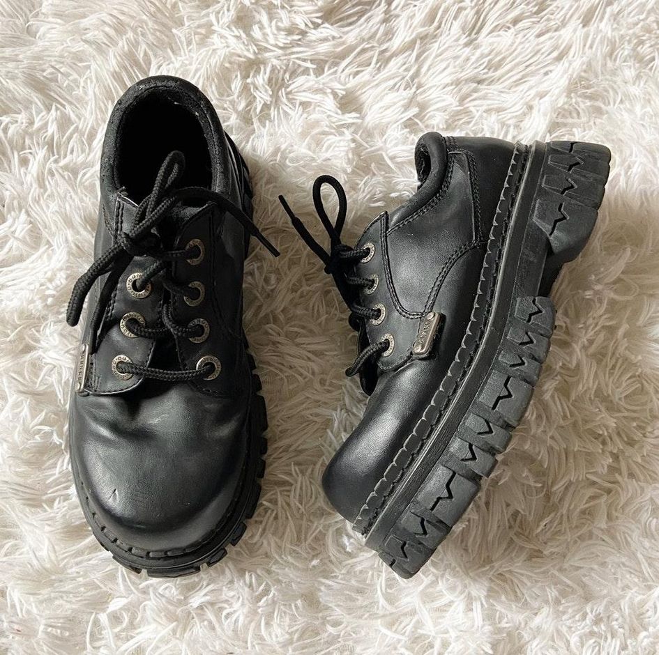 chunky goth sneakers