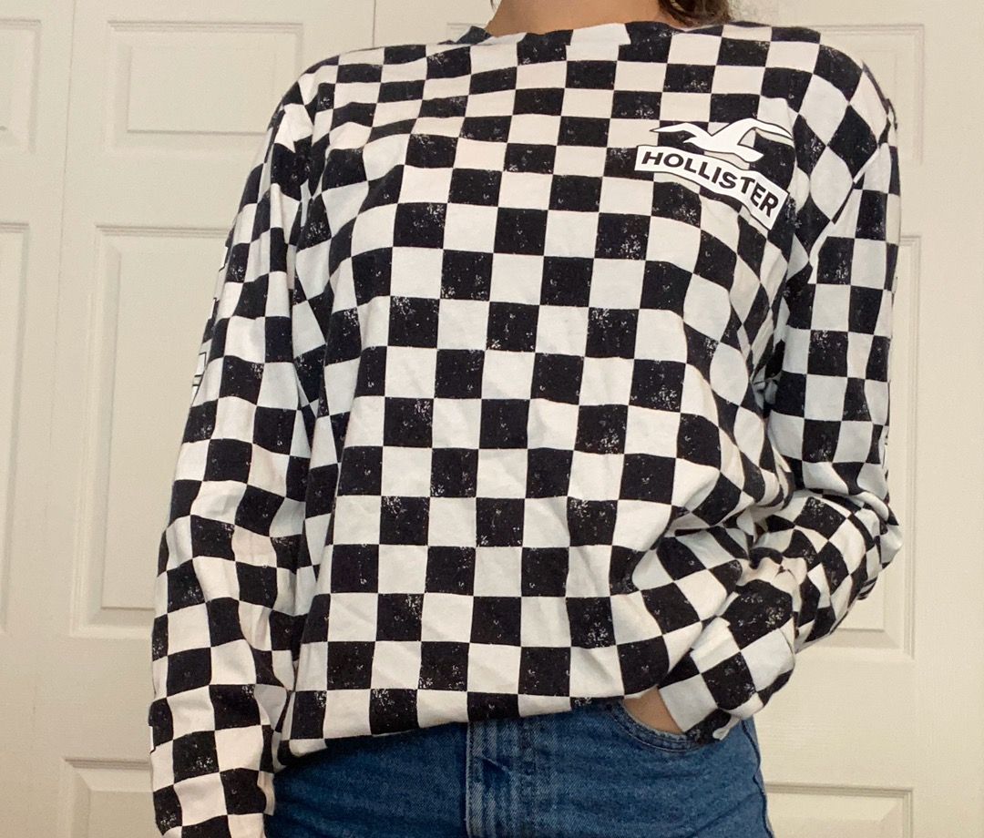 hollister checkered long sleeve