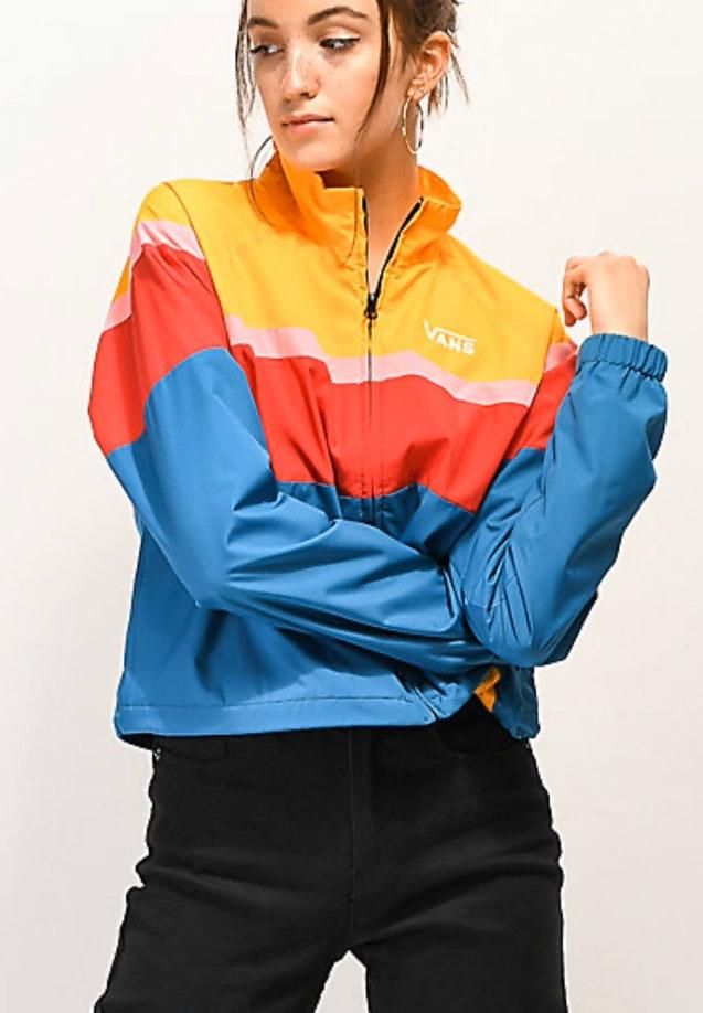 vans color block jacket