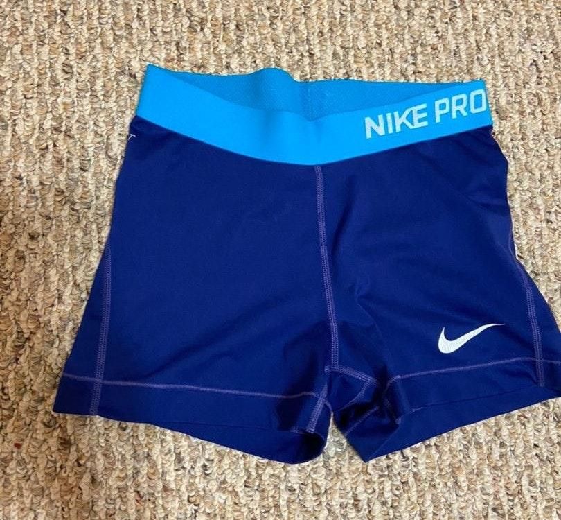 blue nike spandex