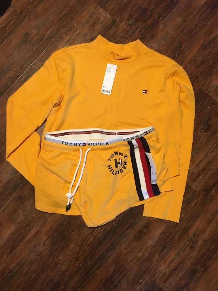 tommy hilfiger yellow shirt