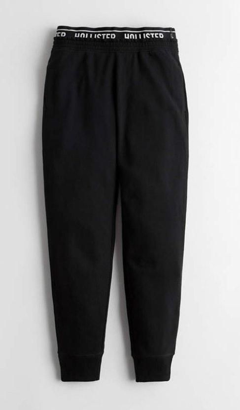 hollister high rise fleece joggers