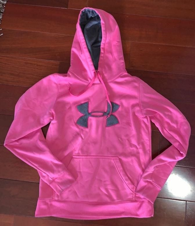 under armor pink hoodie