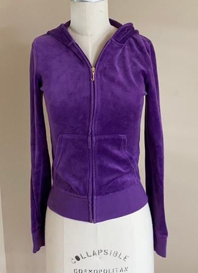 purple velour jacket