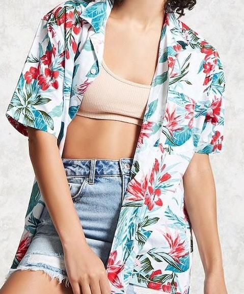 hawaiian crop top forever 21