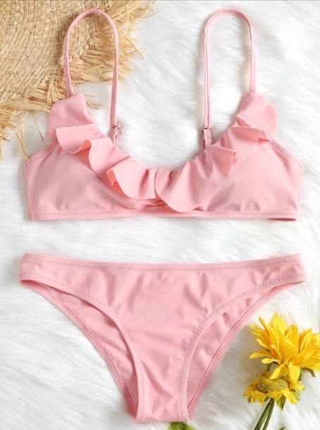zaful ruffle bikini