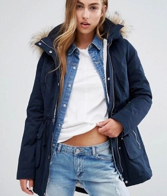 hollister sherpa parka