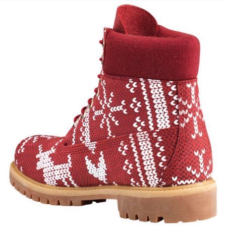 ugly christmas sweater timberlands