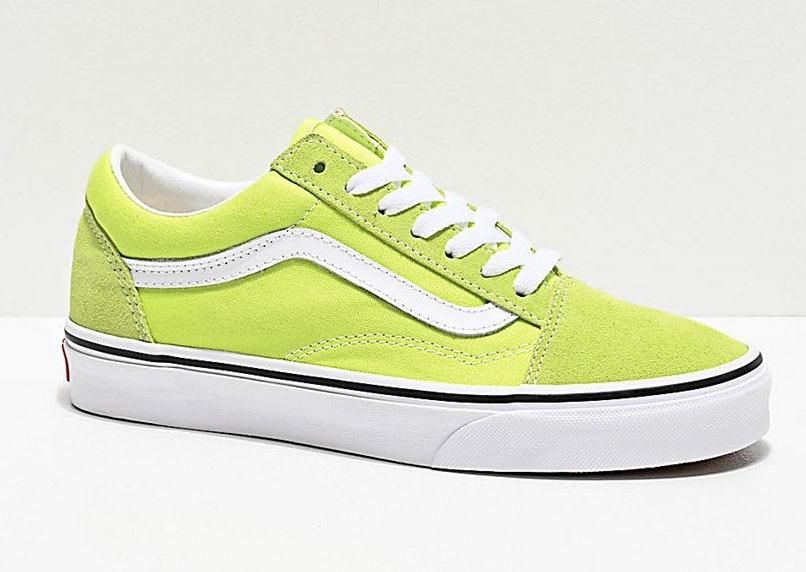 yellow and green vans